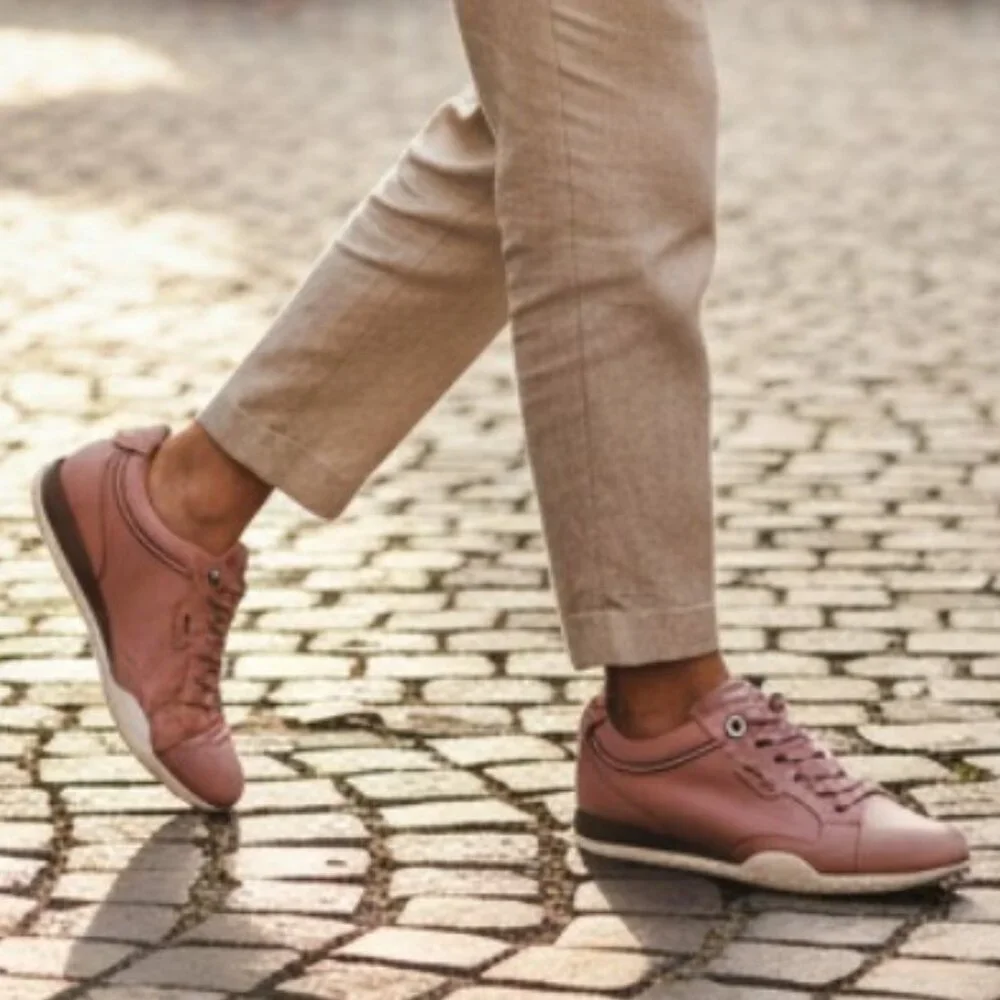 Bally Fridia Pink Blush Lace-Up Vamp Sneaker Size 37 (US 6.5)